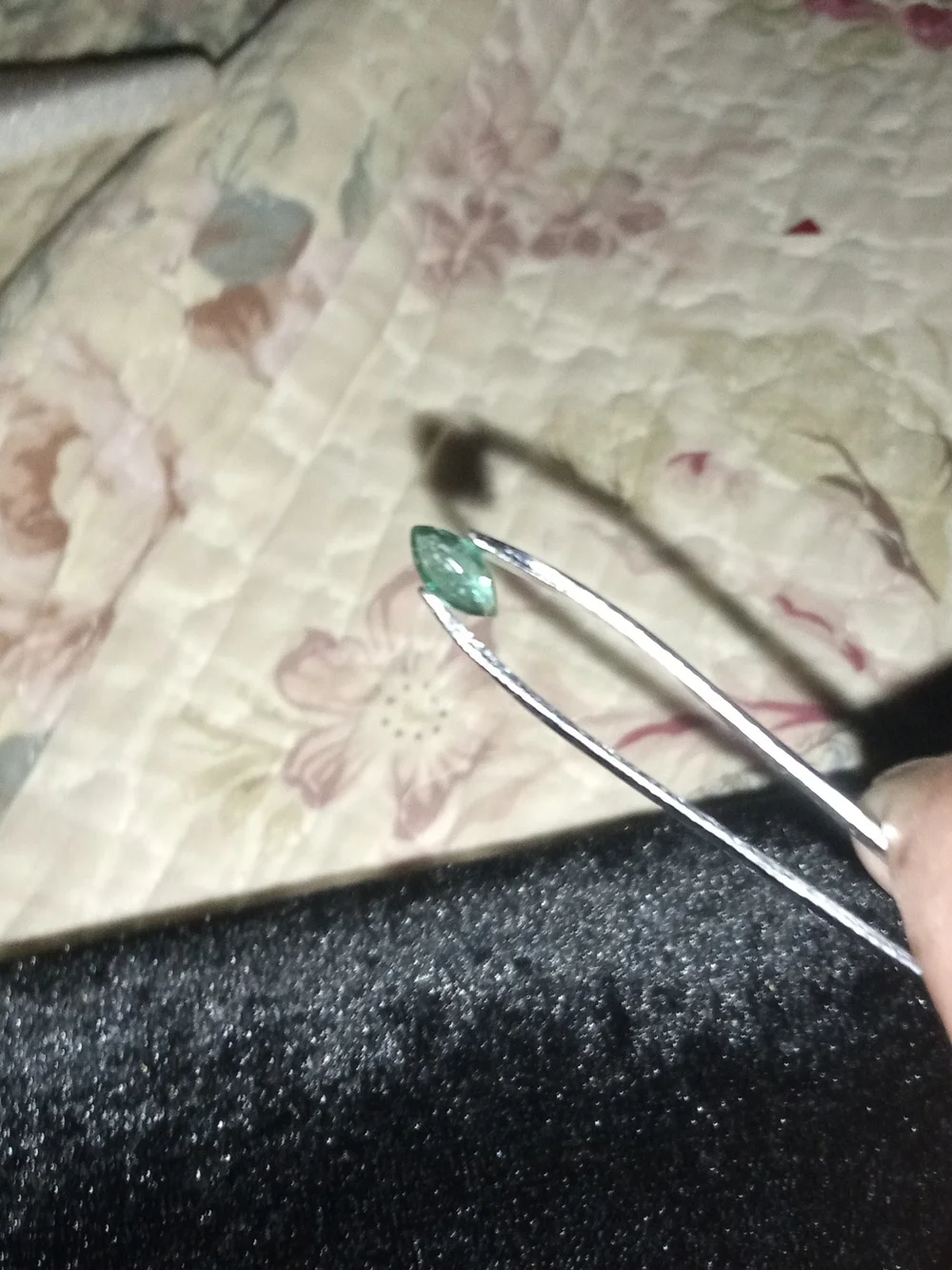 Beautiful Natural 1.0ct Green Marquise Zambian Emerald